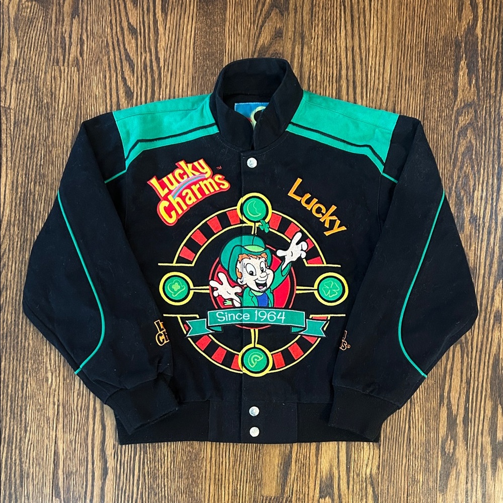 Vintage Y2K Lucky Charms Racing Jacket